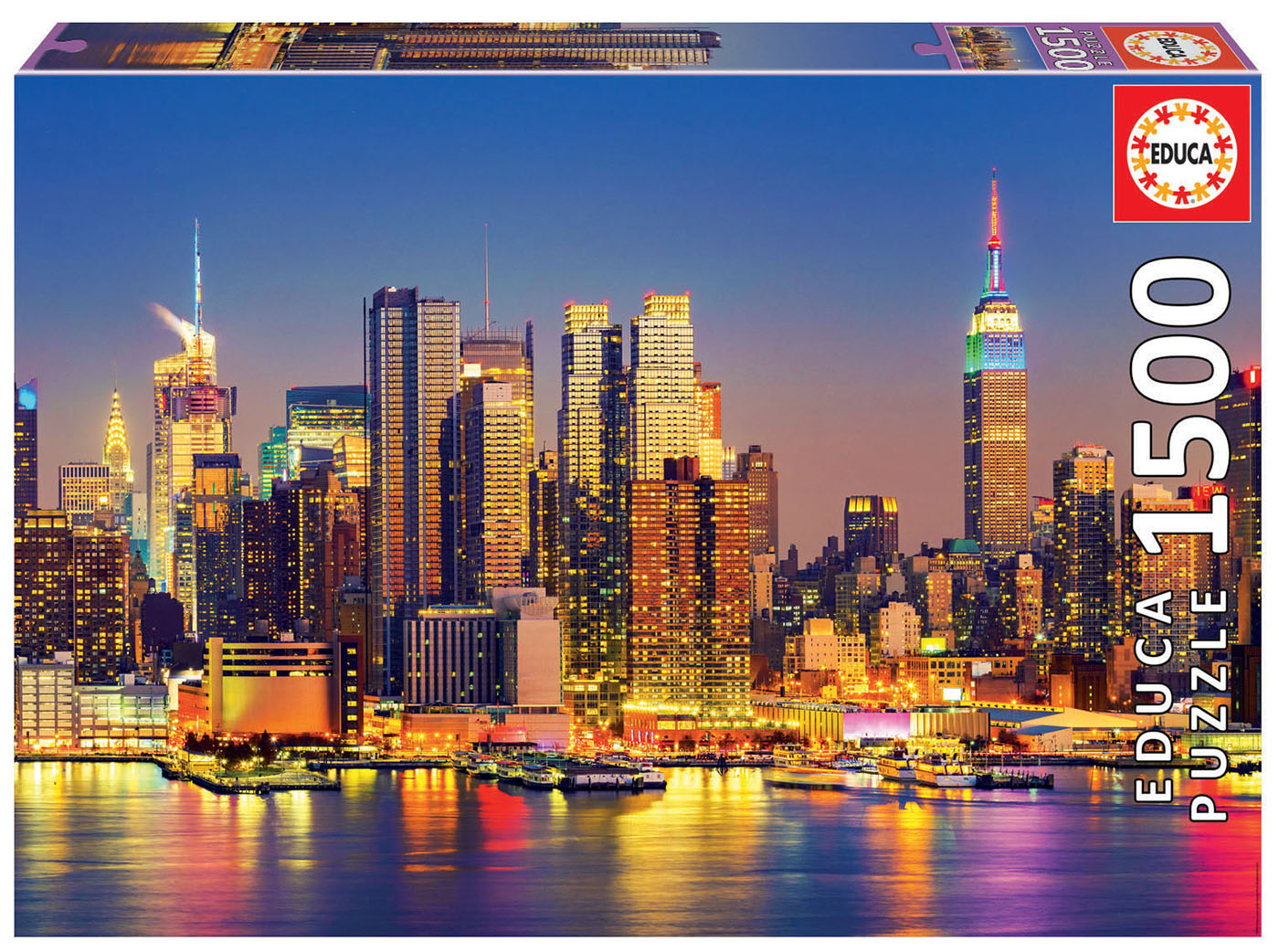 PUZZLE 18466 1500 MANHATTAN DE NOCHE