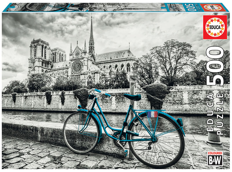 PUZZLE 18482 500 BICICLETA CERCA NOTRE DAME