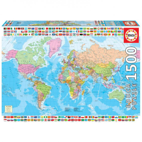 PUZZLE 18500 1500 MAPAMUNDI POLITICO