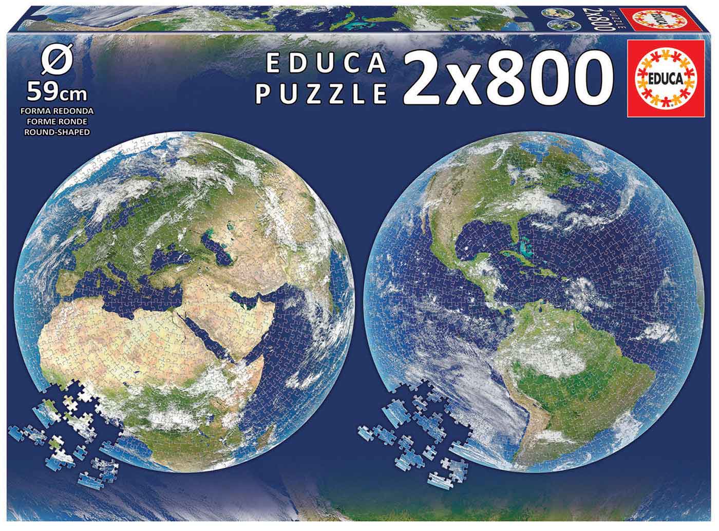 PUZZLE 19039 2X800 PLANETA TIERRA ROUND