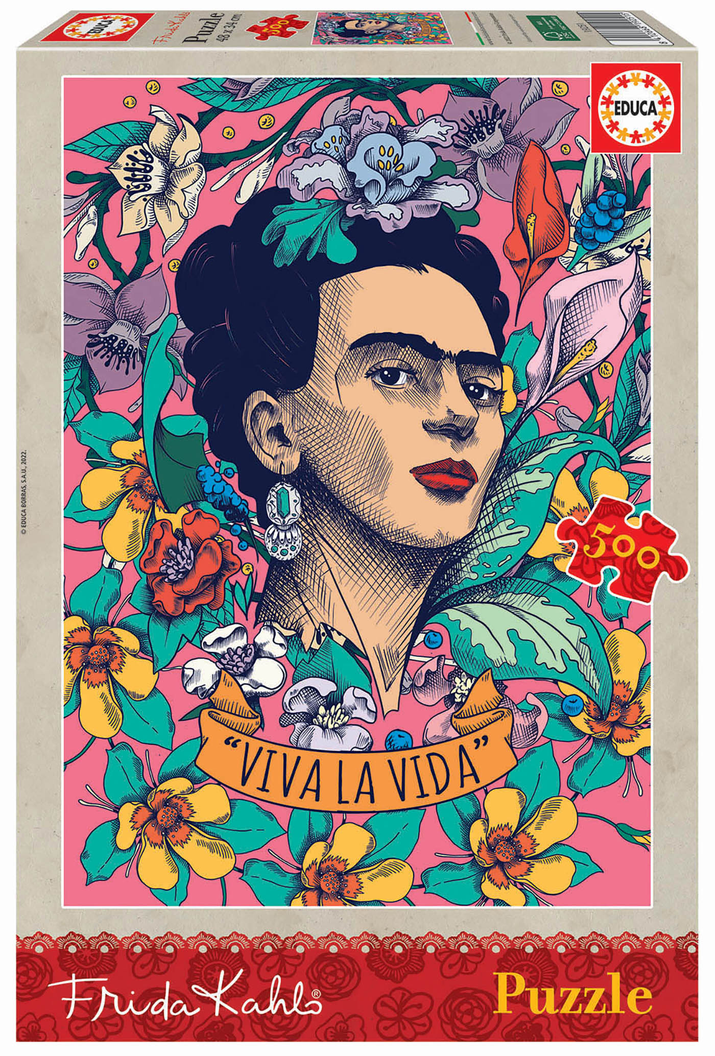 PUZZLE 19251 500 VIVA LA VIDA FRIDA
