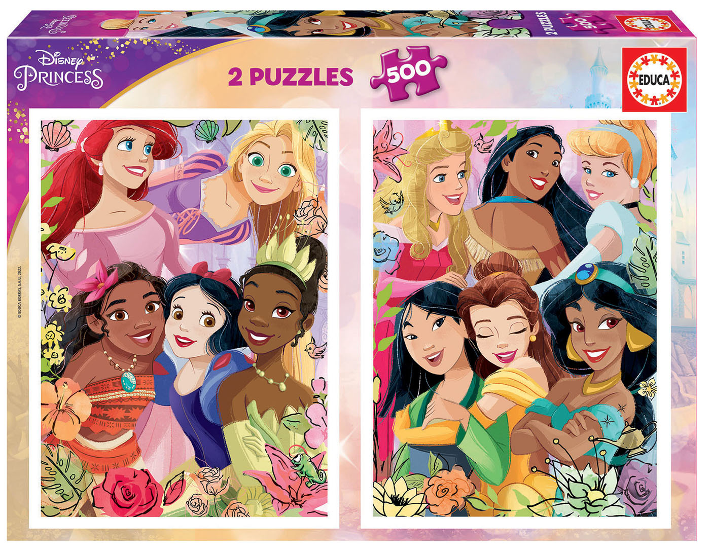 PUZZLE 19253 2X500 DISNEY PRINCESS