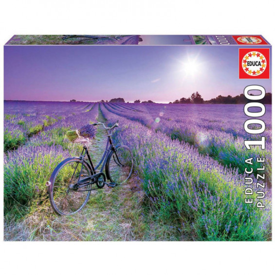 PUZZLE 19255 1000 BICICLETA CAMPO LAVANDA