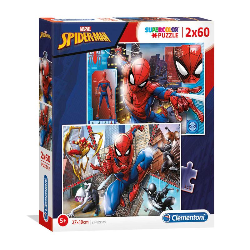 PUZZLE 21608 2X60 PZ SPIDERMAN