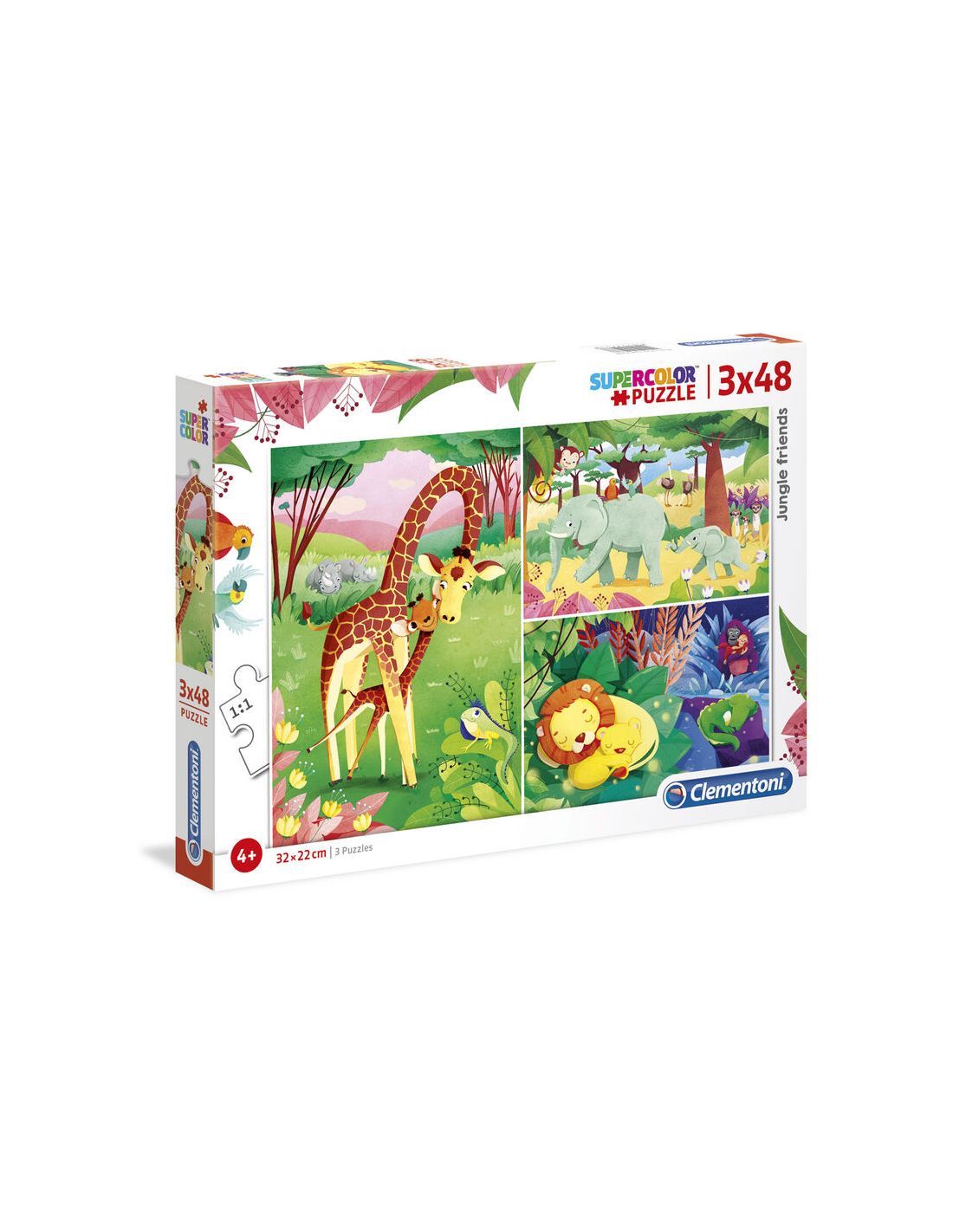 PUZZLE 25233 3X48 ANIMALES DE LA SAVANA