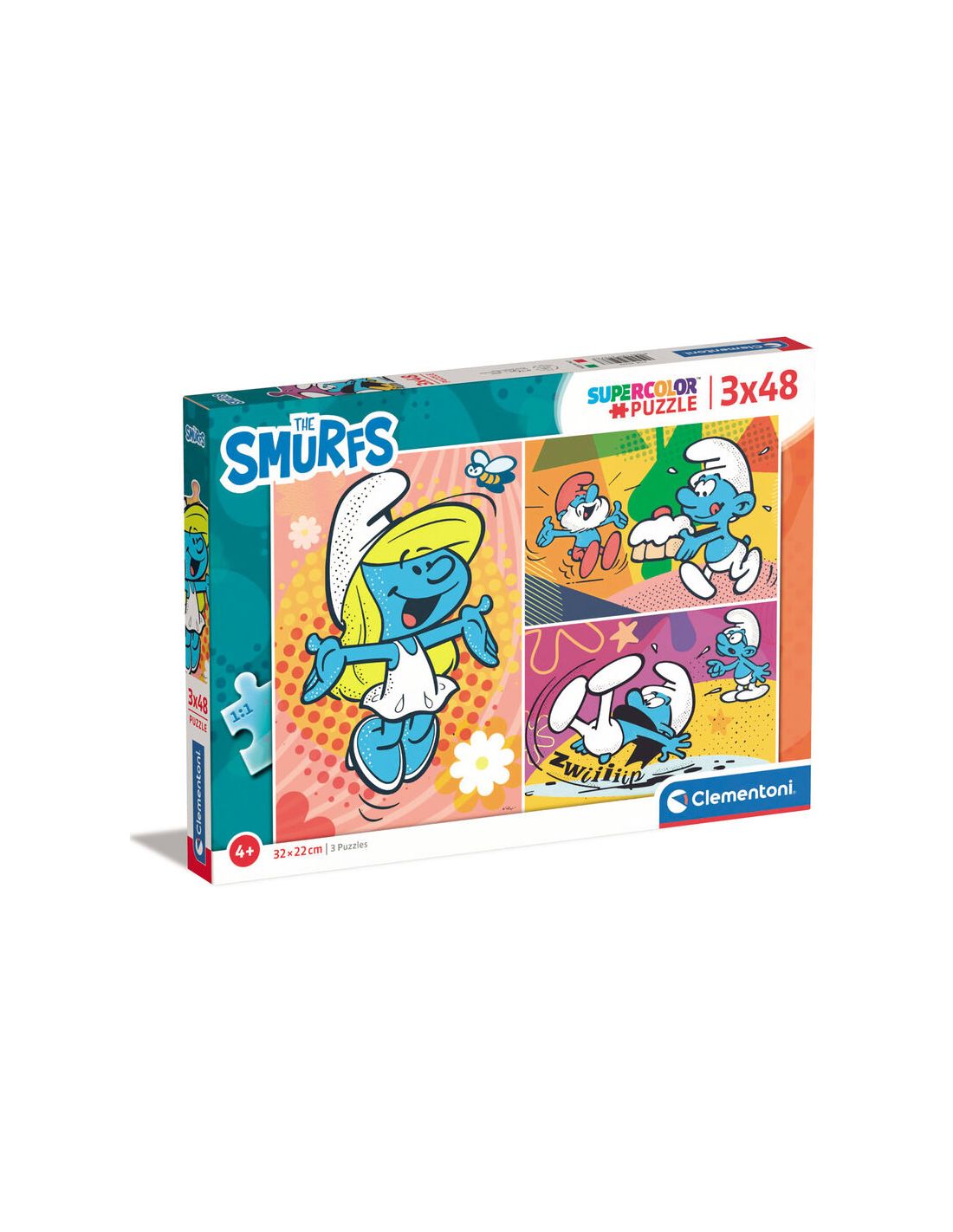 PUZZLE 25276 3X48 SMURFS