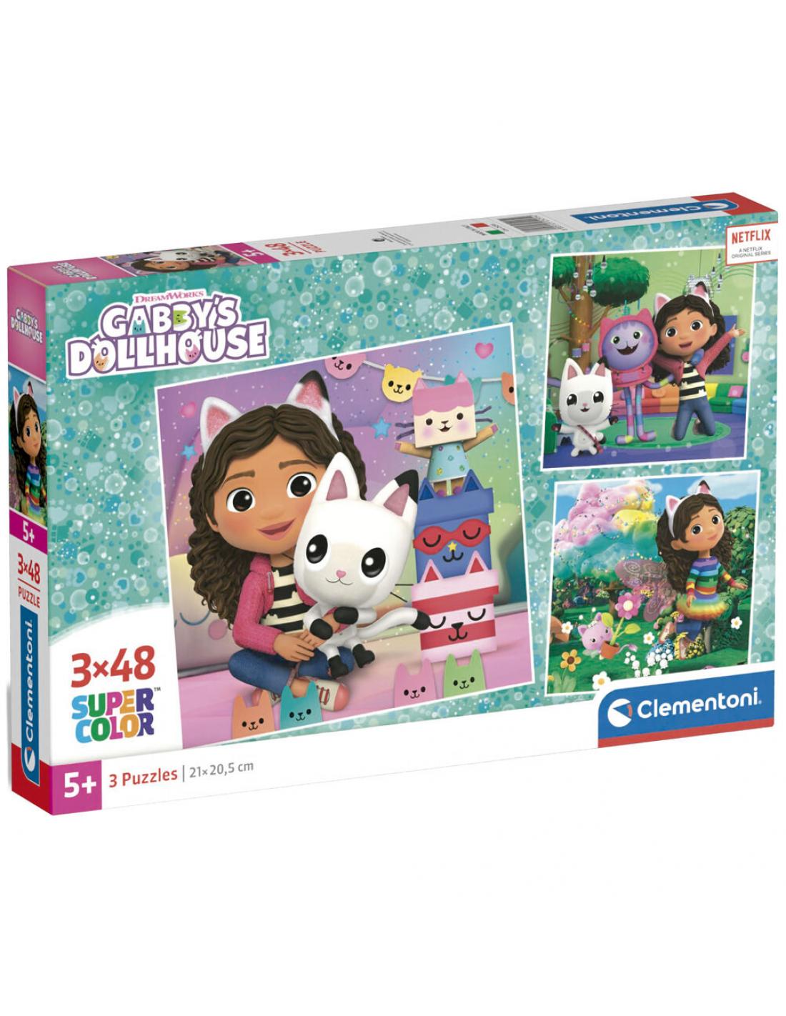 PUZZLE 25295 3X48 SQUARE GABBY'S DOLLHOUSE