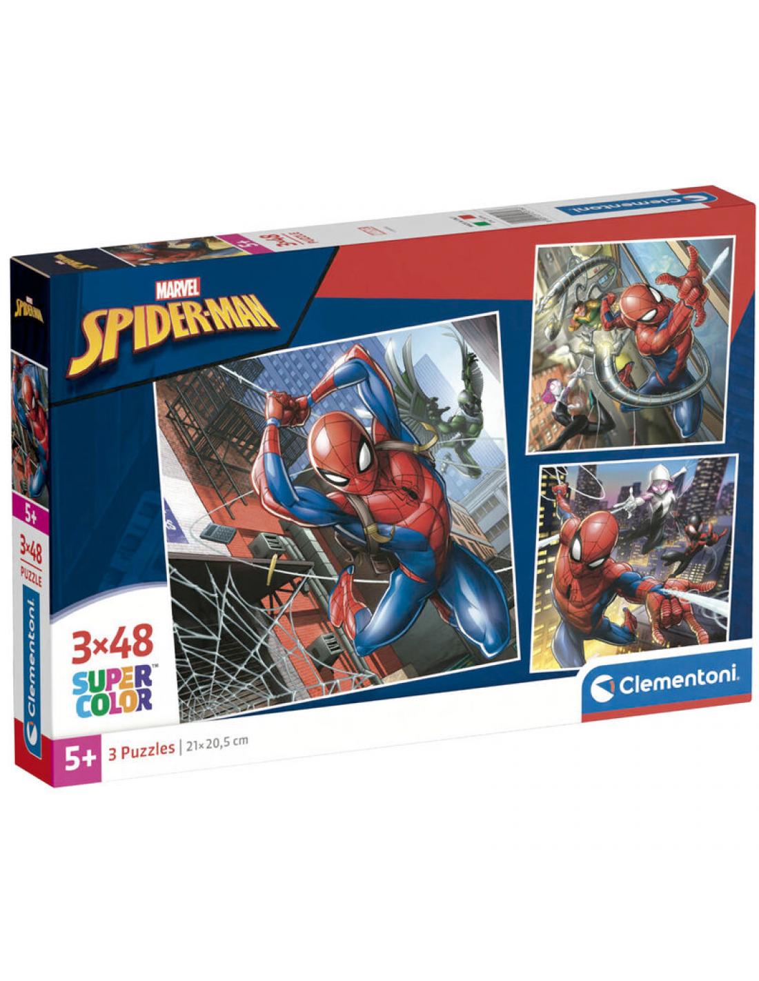 PUZZLE 25316 3X48 SQUARE MARVEL SPIDERMAN