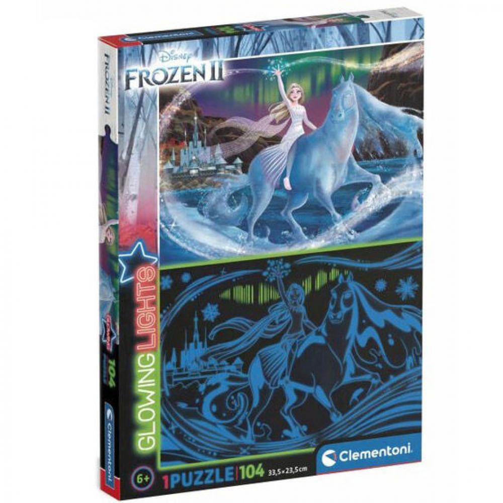 PUZZLE 27548 104 GLOWING FROZEN 2