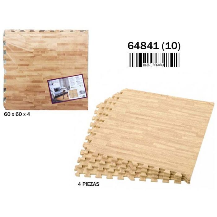 PUZZLE EVA 64841 MADERA 4 PCS 60X60CM