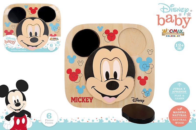 PUZZLE MADERA 48700 22X20CM DISNEY MICKEY*