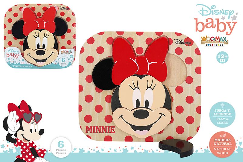 PUZZLE MADERA 48701 22X20CM DISNEY MINNIE*