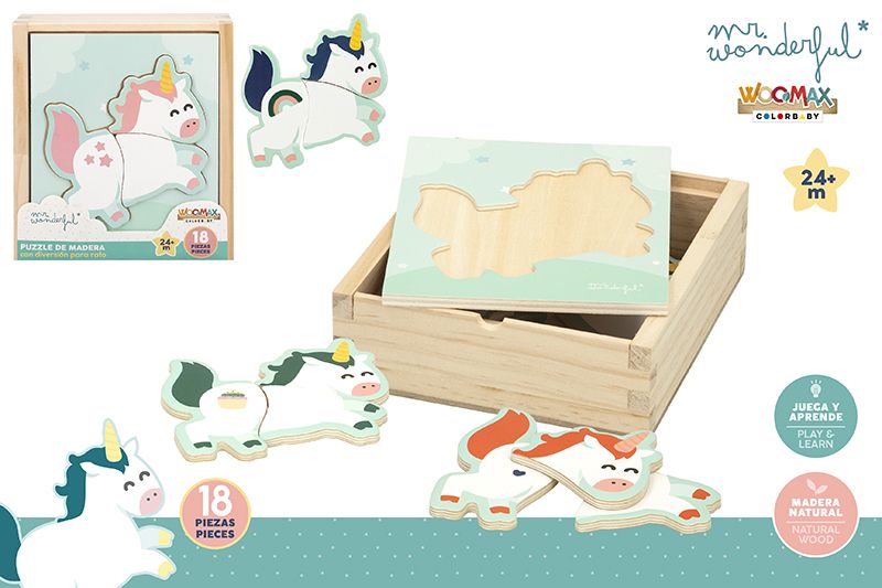 PUZZLE MADERA 48800 UNICORNIO*