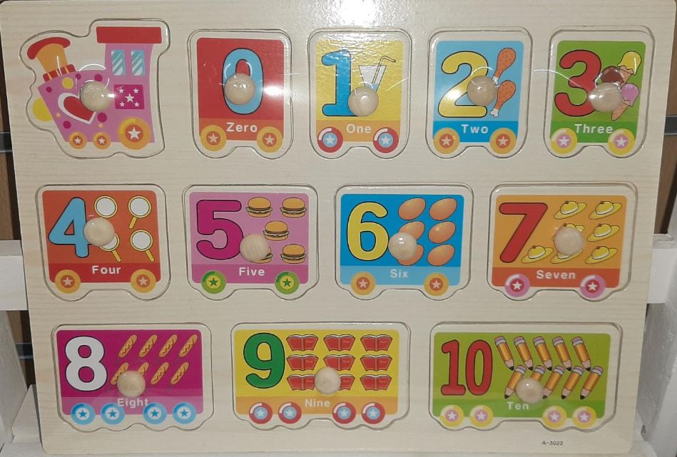 PUZZLE NUMEROS MADERA 908-23