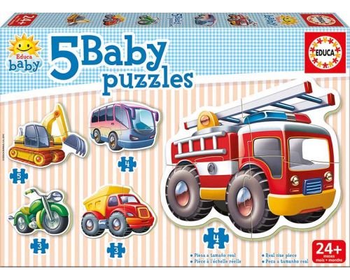 PUZZLES 14866 5PZ BABY VEHICULOS 24M