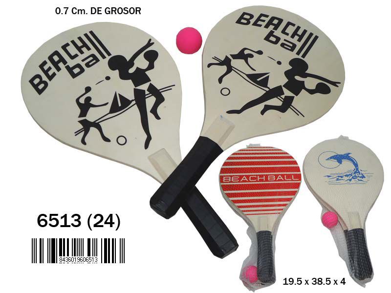 RAQUETAS MADERA STD 6513