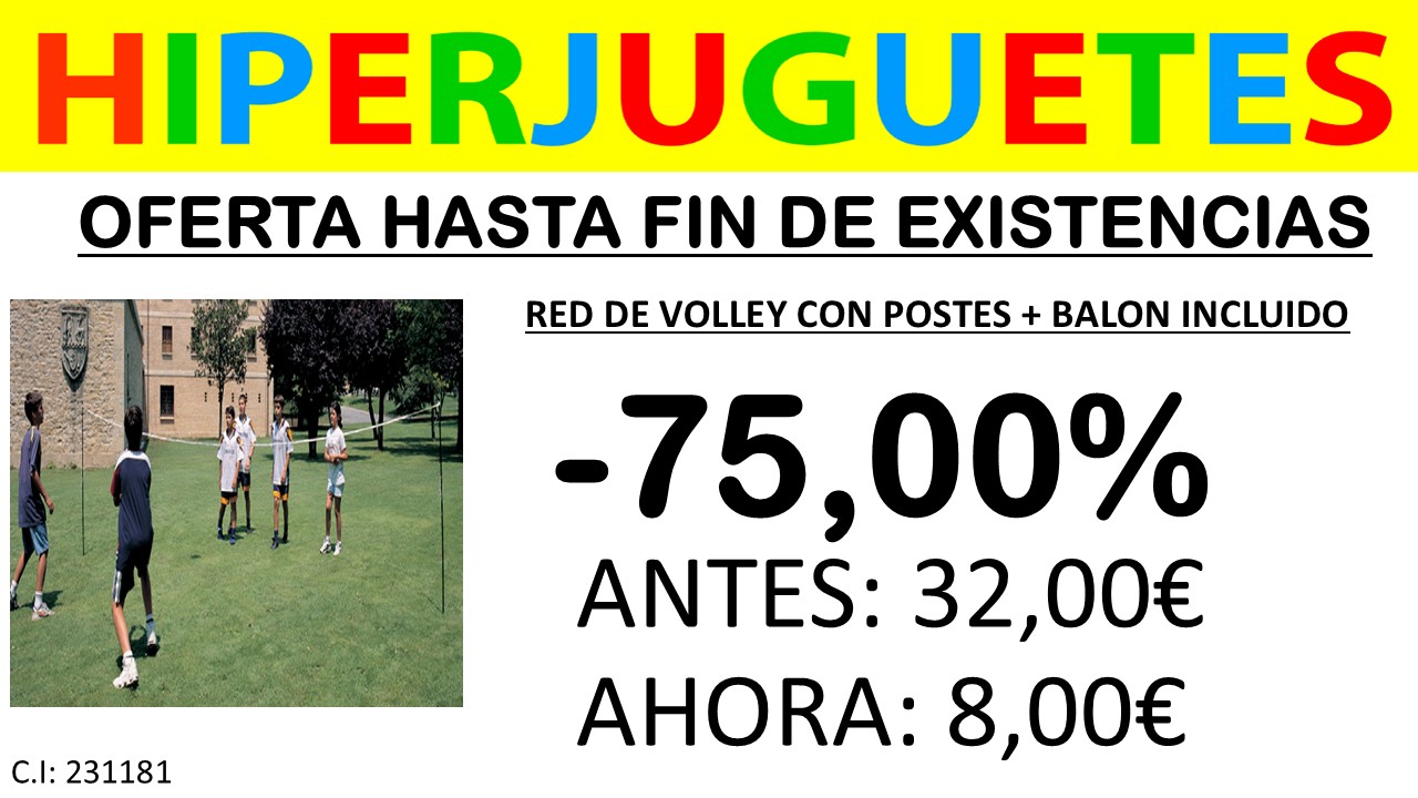 RED VOLLEY CON POSTE + BALON VOLLEY