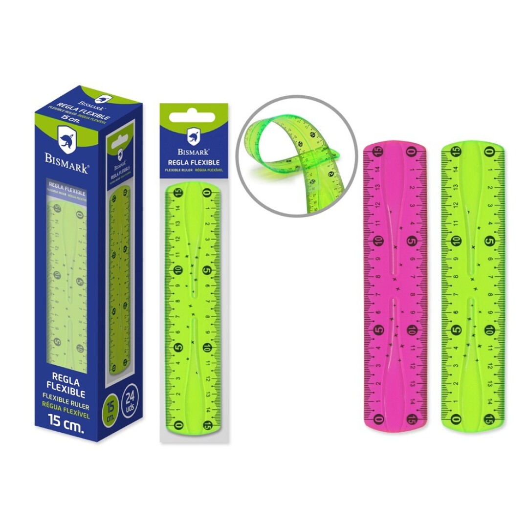 REGLA PVC FLEXIBLE 15CM 324737