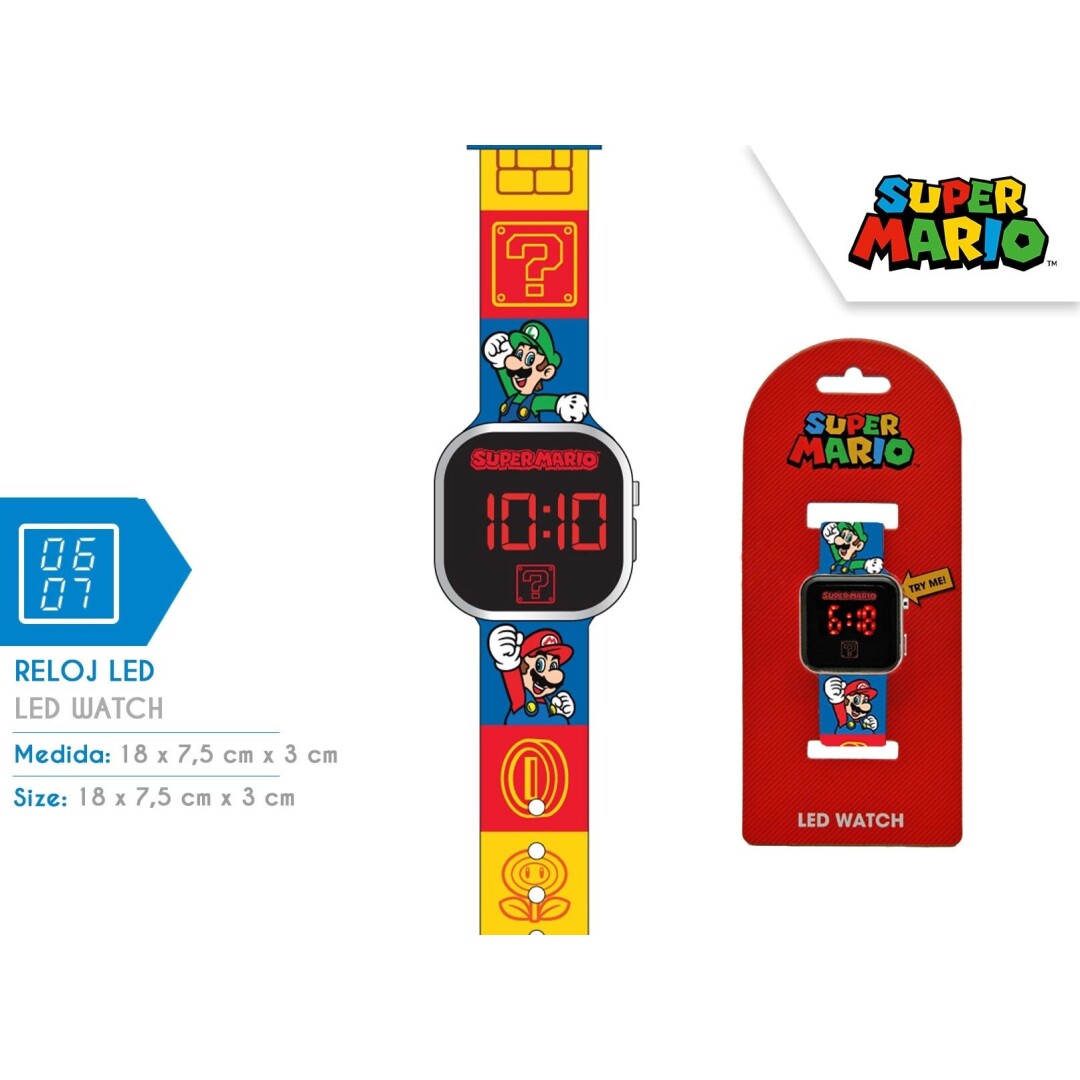 RELOJ GSM4236 LED SUPER MARIO