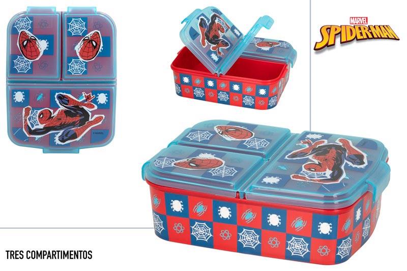 SANDWICHERA 77325 MULTIPLE PLASTICO  3 COMPARTIMENTOS