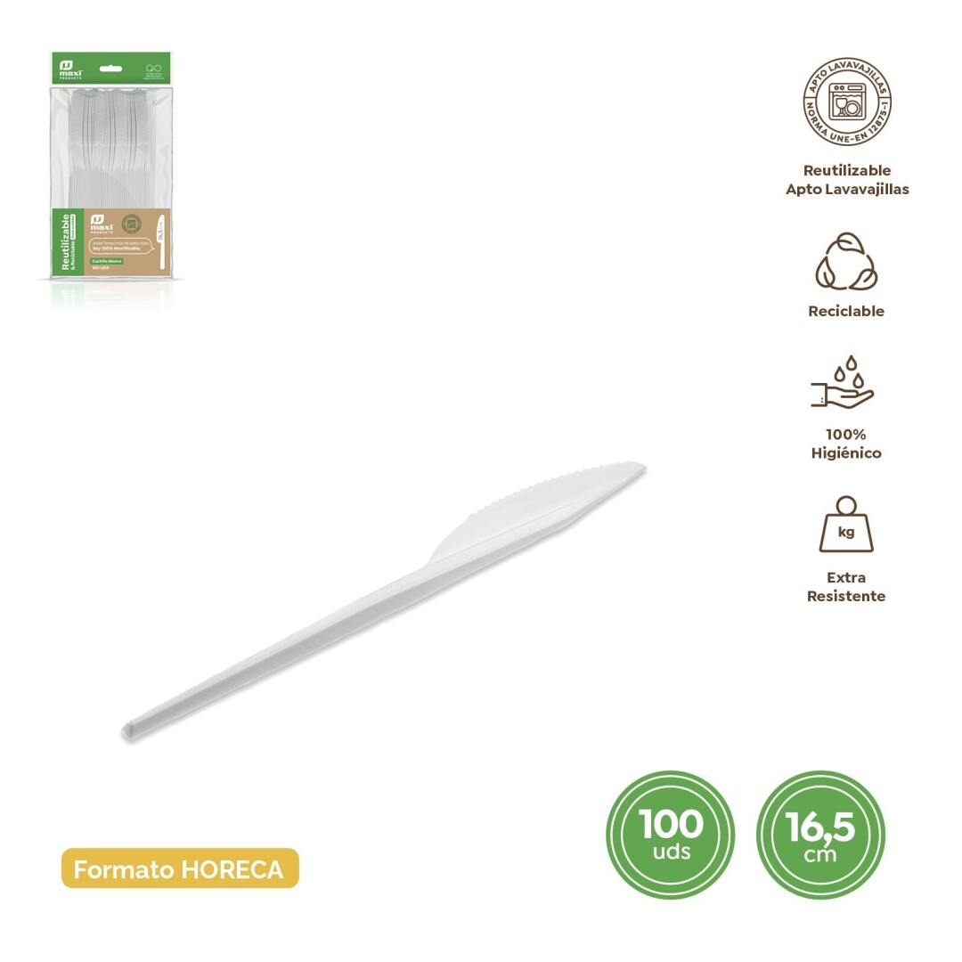 SET 100 CUCHILLO 5151R BASICO 16.5CM