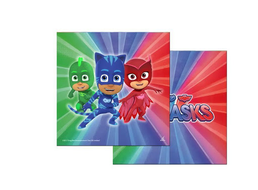 SET 20 SERVILLETAS 33X33 016001313 PJ MASKS