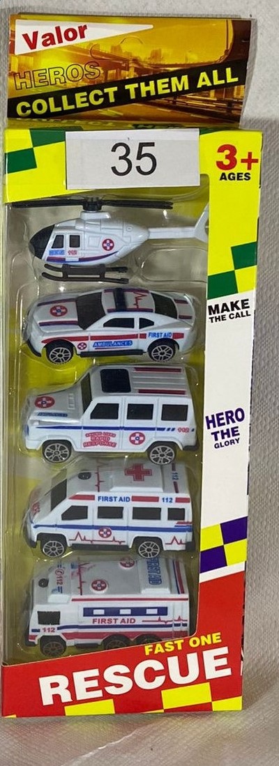 SET 5 VEHICULOS AMBULANCIA 1252-23