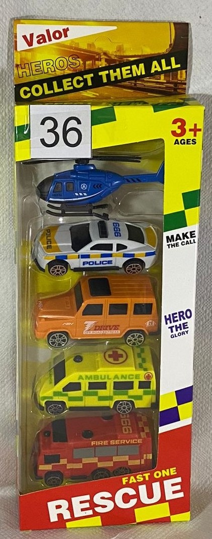 SET 5 VEHICULOS RESCATE 1253-23