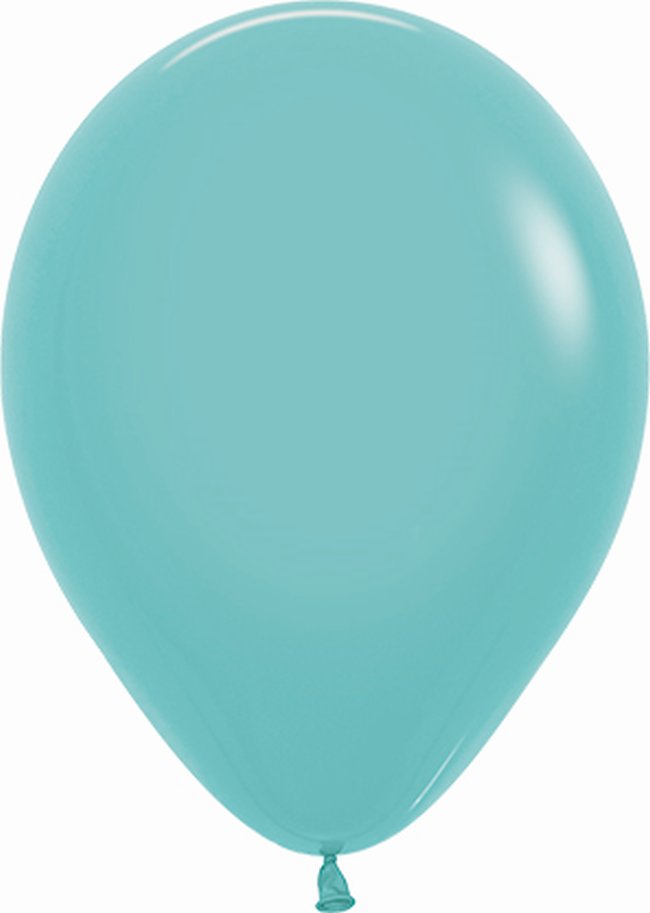 SET 50 GLOBOS R12-037 AGUAMARINA 30CM