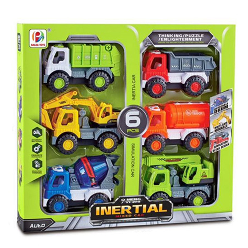 SET 6 CAMIONES RUEDA LIBRE 2023-1358