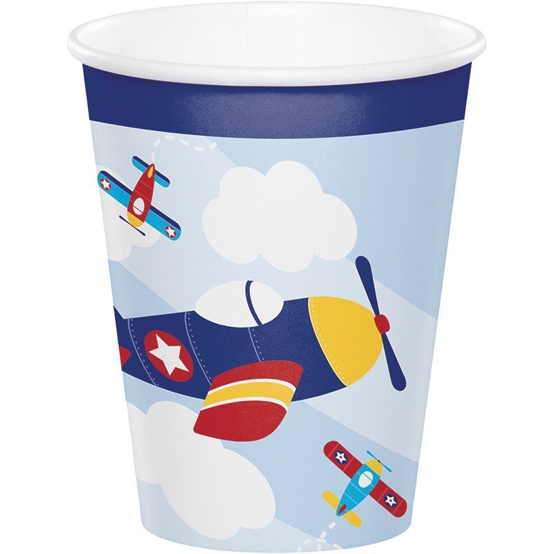 SET 8 VASOS 0.266L LIL' FLYER AIRPLANE CV21773
