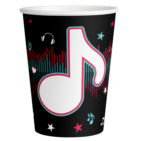 SET 8 VASOS DANCE PARTY CV21003
