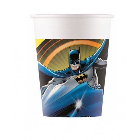 SET 8 VASOS DE PAPEL BATMAN PR93507