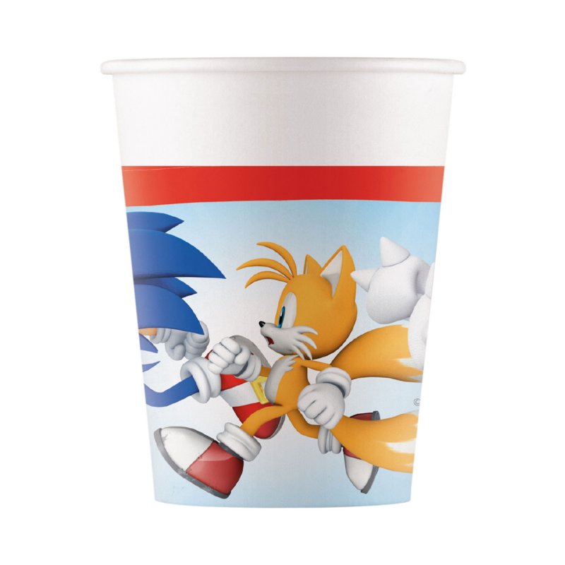 SET 8 VASOS PAPEL SONIC PR95650