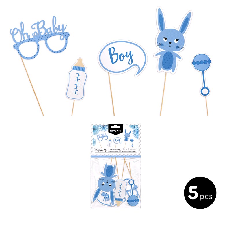 SET ACCESORIOS 116-1004 PHOTOCALL BABY SHOWER BOY