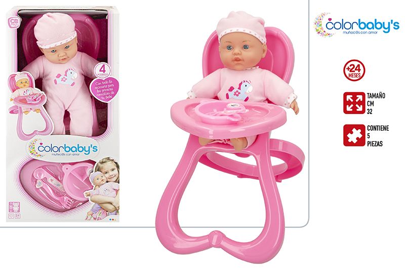 SET BEBE BLANDITO 32CM 46797 C/TRONA**