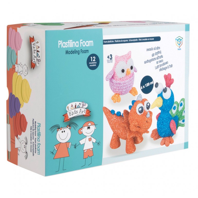 SET DE PLASTILINA FOAM 912D00005 12 MODELOS EN 1