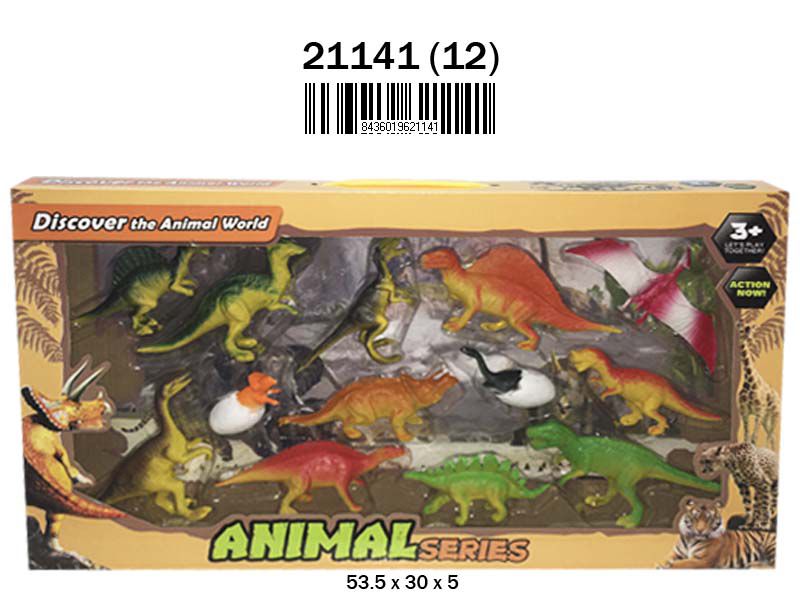 SET DINOSAURIO 13 PCS 21141