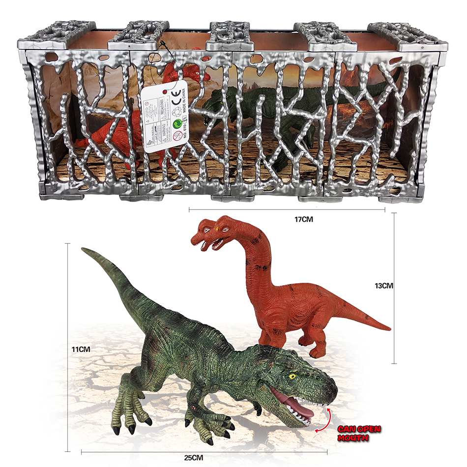 SET DOS DINOSAURIOS CON JAULA 2022-0649
