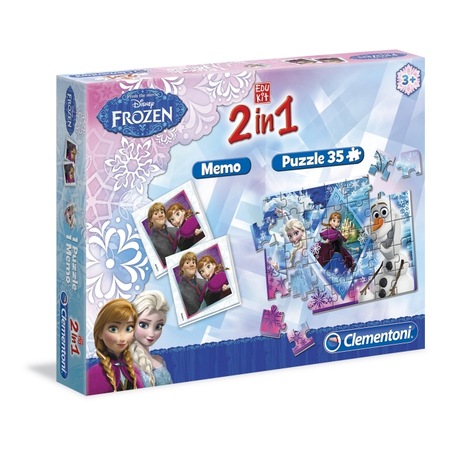 SET EDUCATIVO MEMO Y PUZZLE 35PCS 13923 EDUKIT 2EN1 FROZEN**