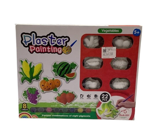 SET ESCAYOLA VEGETALES PARA PINTAR. 22 PIEZAS 1513