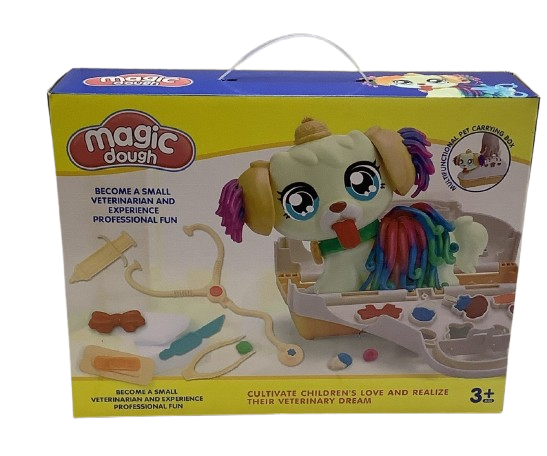 SET PERRITO CON ACCESORIOS DE DOCTOR  Y PLASTILINA 1516
