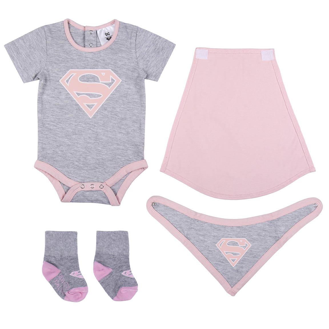 SET REGALO 4 PIEZAS ROPA SUPERGIRL NIÑA HI-570217**