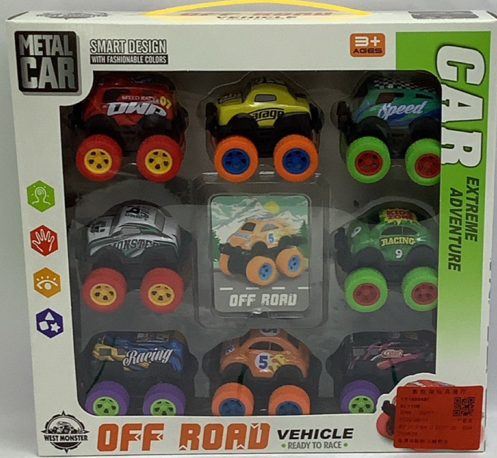 SET VEHICULOS MONSTER TRUCK 8 PIEZAS 1467