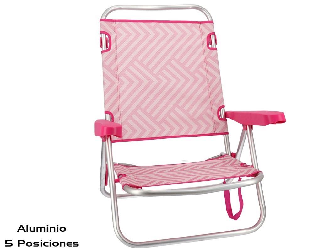 SILLA ALUMINIO 4 POSICIONES 108X60X78CM