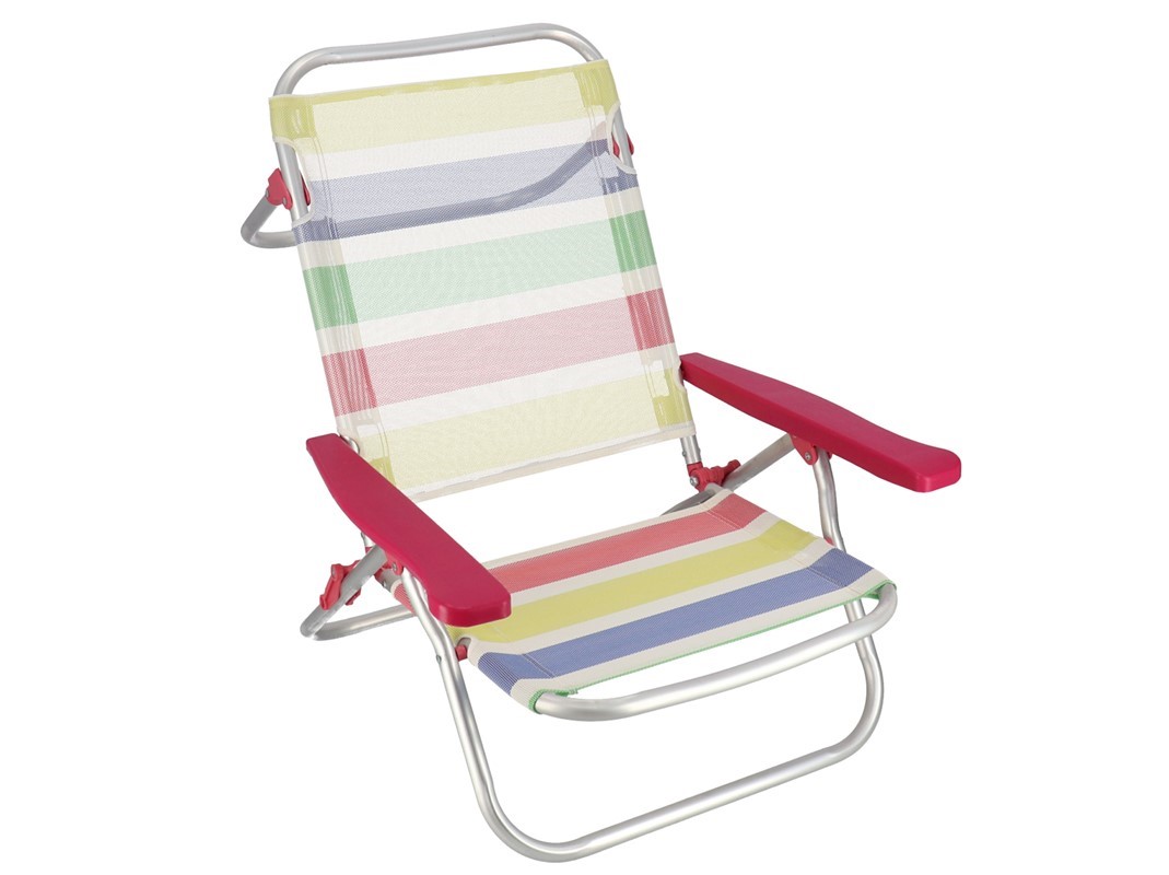 SILLA ALUMINIO 5 POSICION 60X58X80CM RAINBOW