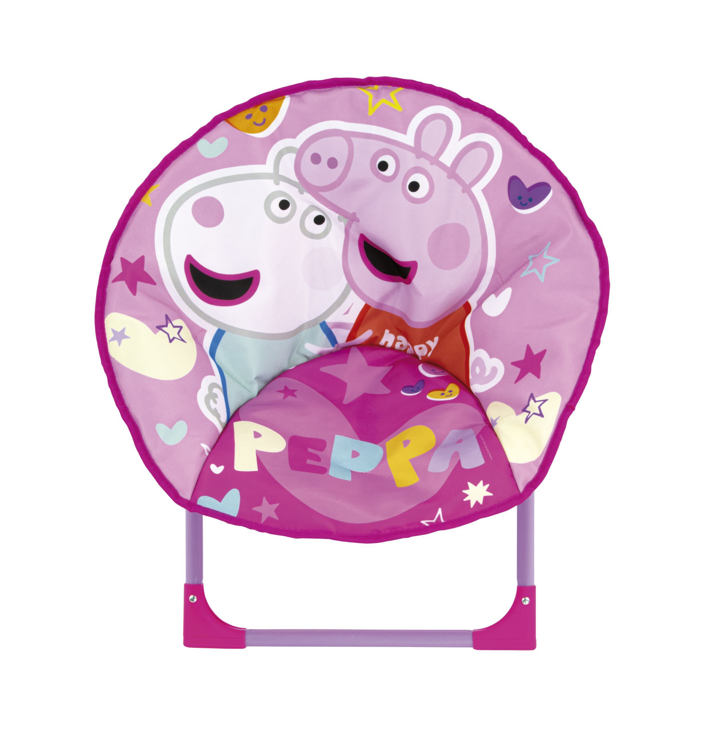SILLA PP14448 PEPPA PIG CON FORMA DE LUNA 50X50X50CM