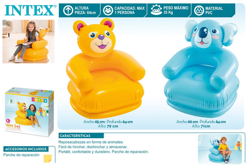 SILLON HAPPY ANIMAL 68556 INTEX