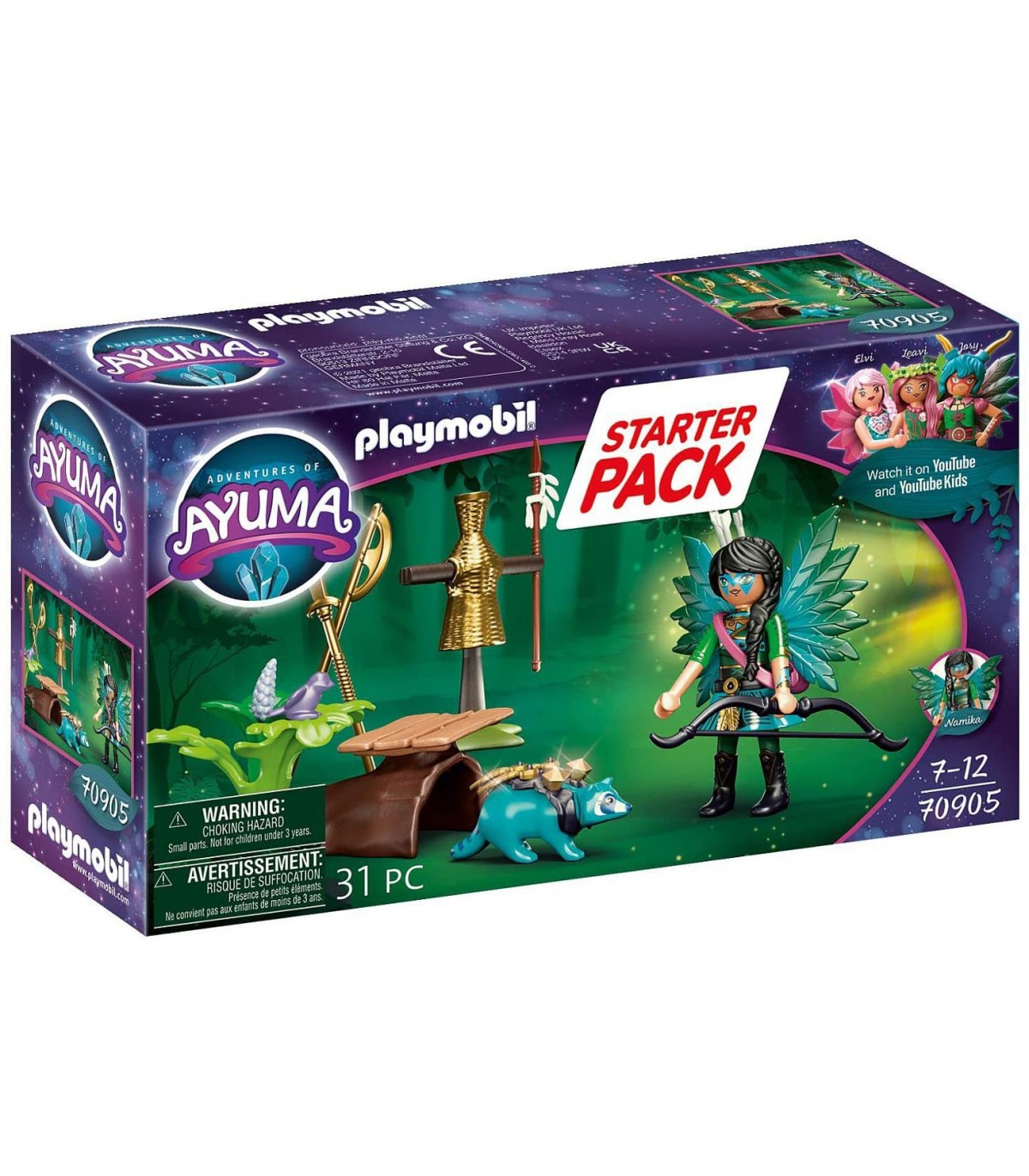 STARTER PACK KNIGHT FAIRY CON MAPACHE 70905**