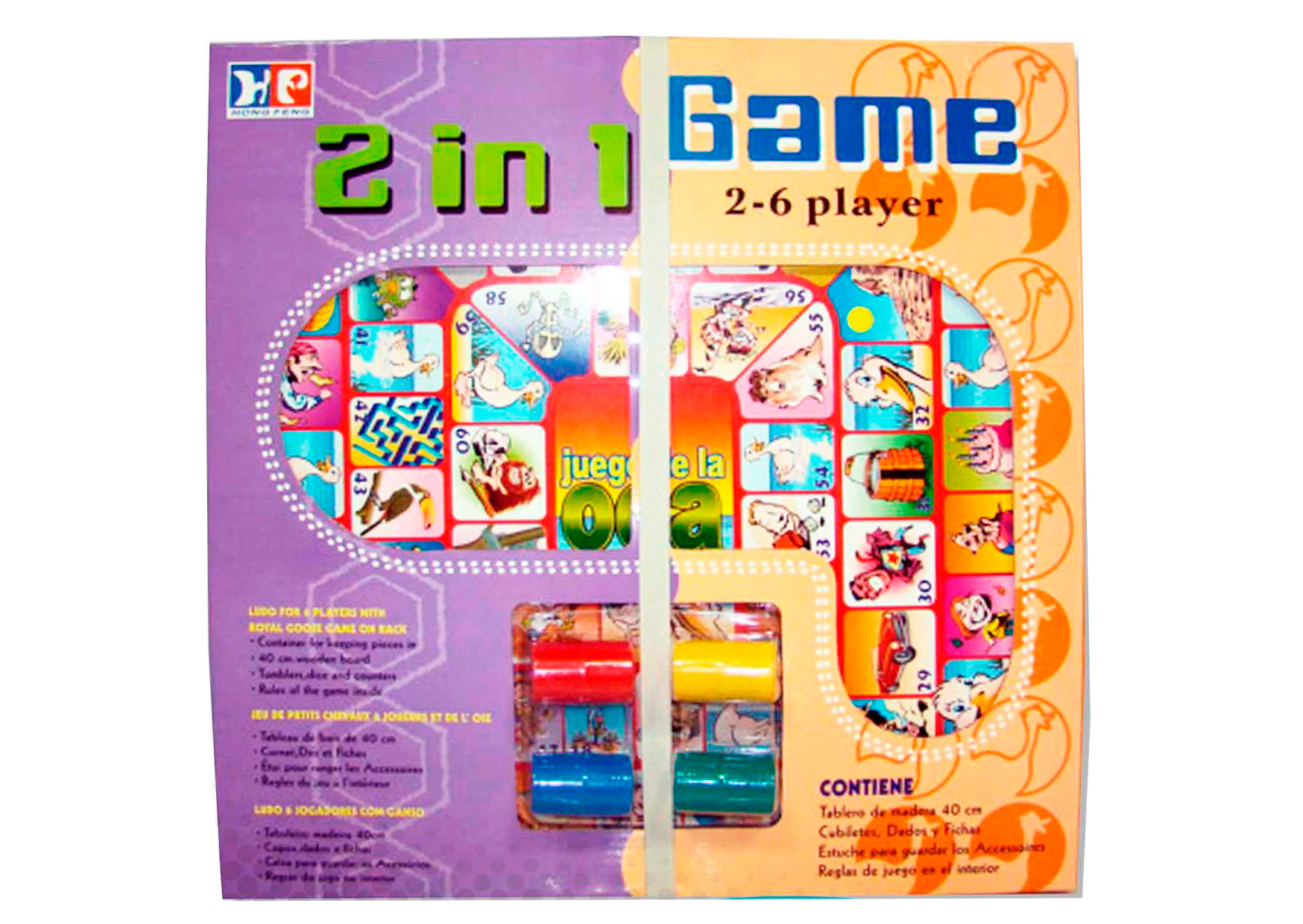 TABLERO PARCHIS 6269620 MADERA 4 JUG.